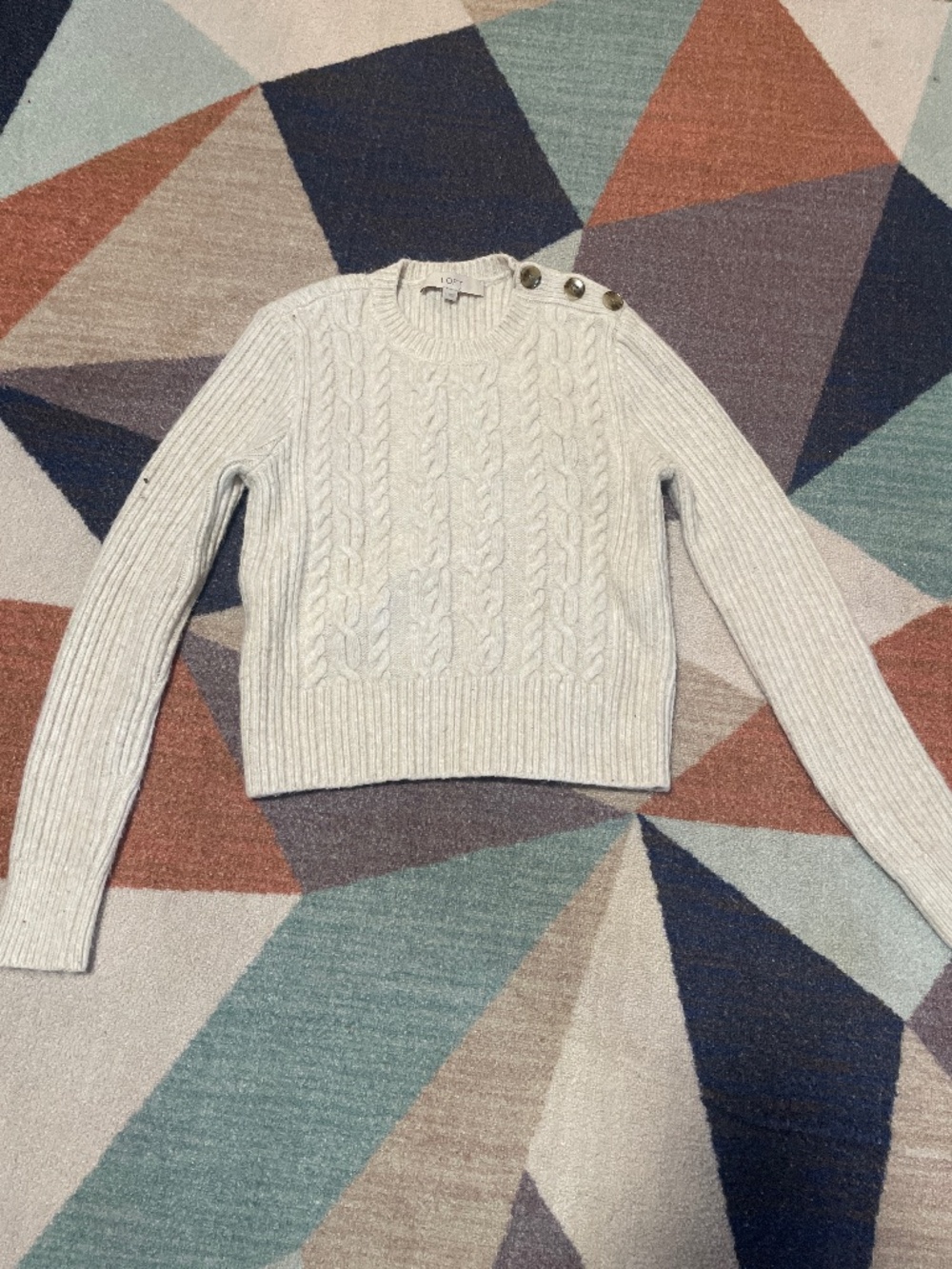 Loft cable knit sweater